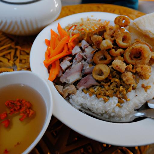 Thưởng thức món cơm hến với tôm khô và giò heo quay tại Thừa Thiên - Huế