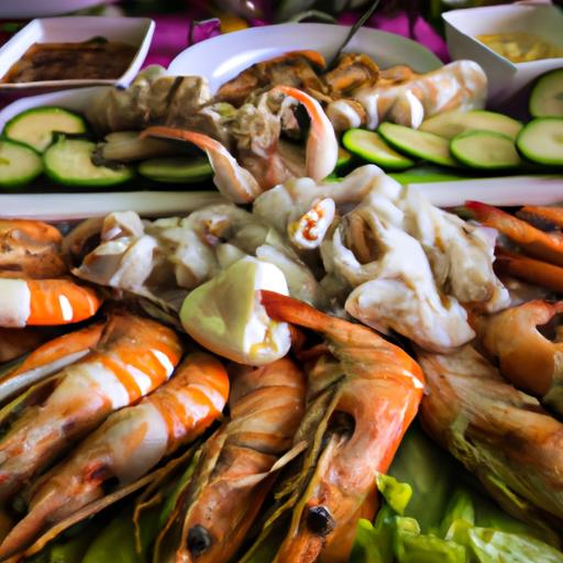 Đĩa hải sản tuyệt đẹp từ nhà hàng Thanh Hải ở Phú Yên