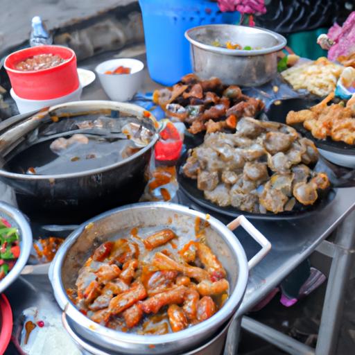 Phong cảnh ẩm thực đường phố sôi động với nhiều lựa chọn tại Gia Lai