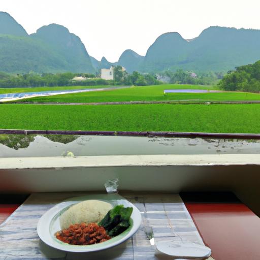 Thưởng thức ẩm thực sáng ngon với tầm nhìn đẹp tuyệt vời của cánh đồng lúa ở Ninh Bình